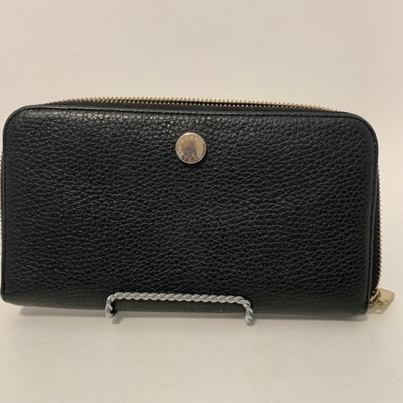 Furla Handbags - Furla Pebble Leather Zip Wallet Black